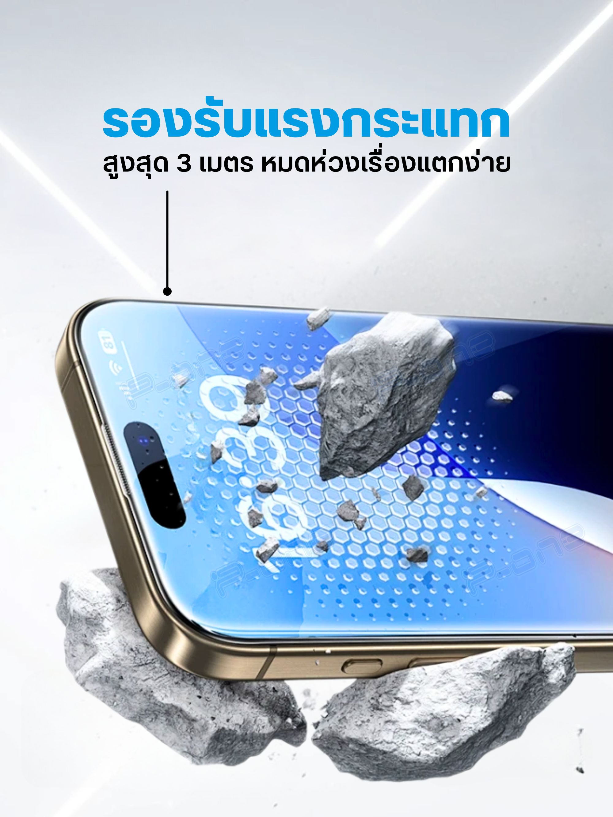 ฟิล์มกระจก สำหรับ Infinix แบบเต็มจอ ป้องกันไฟฟ้าสถิตย์ Hot 50i 40Pro ...