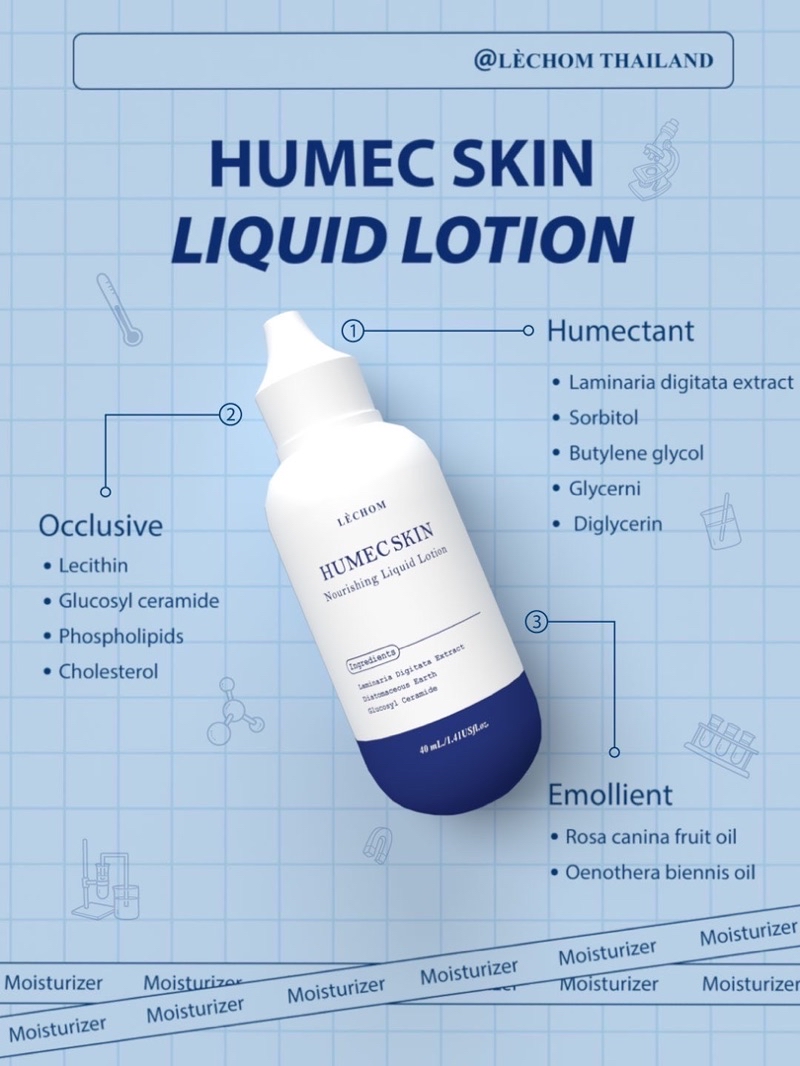 ฮิวเมค เลอโฉม 40 ML มอยซ์เจอร์ไรเซอร์ Humec skin Lechom | Shopee Thailand