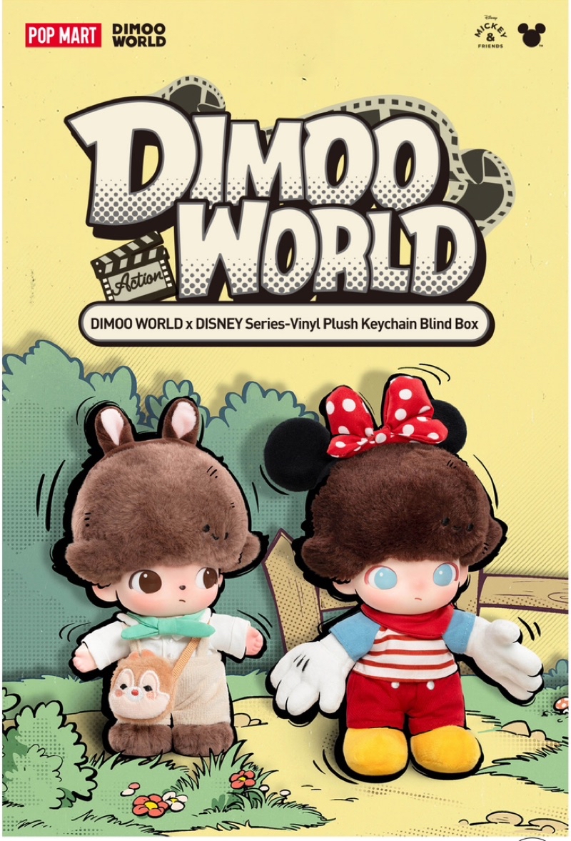 [พร้อมส่งจากไทย] พวงกุญแจ- เช็คการ์ด DIMOO WORLD × Disney Series-Vinyl ...