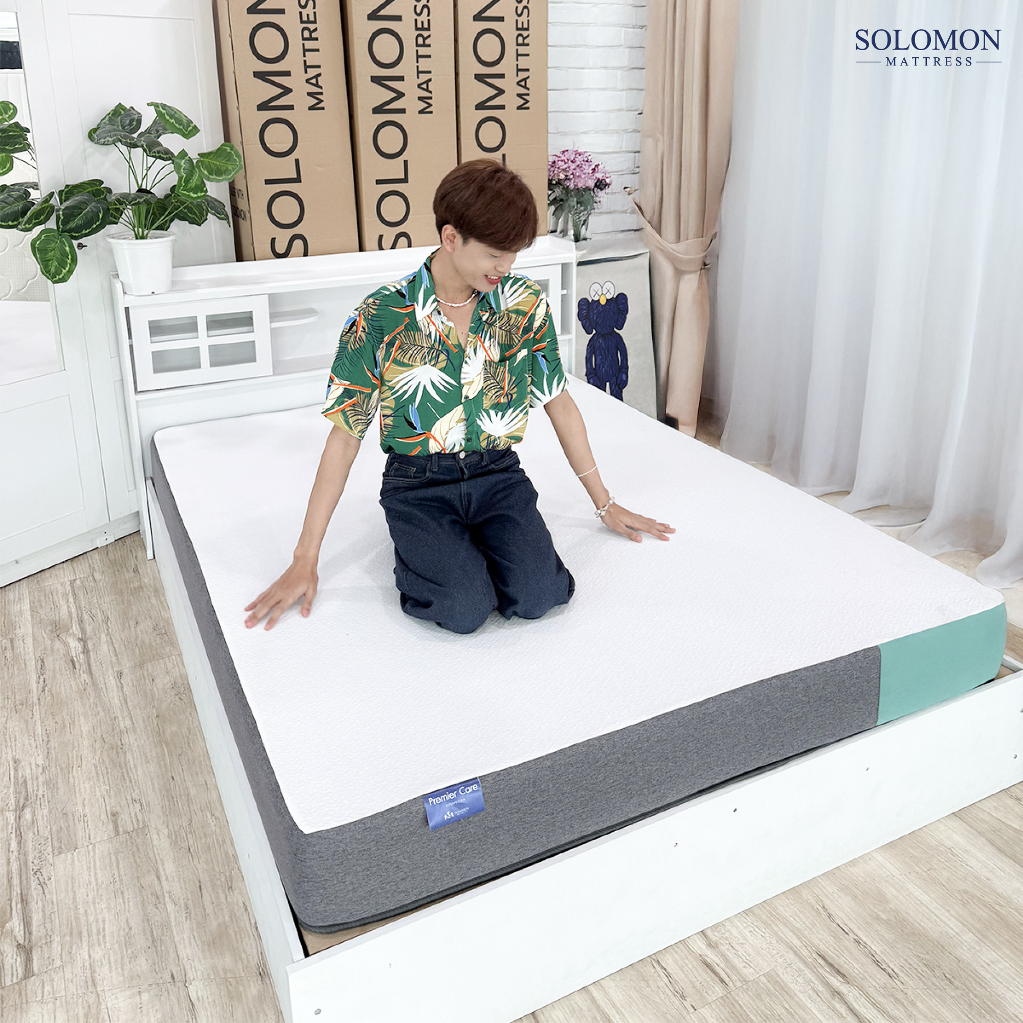 SOLOMON รุ่น CLOVER ที่นอนยางพารานุ่ม หนา 8 นิ้ว เสริมเจลเย็นช่วยลดอาการปวดหลัง