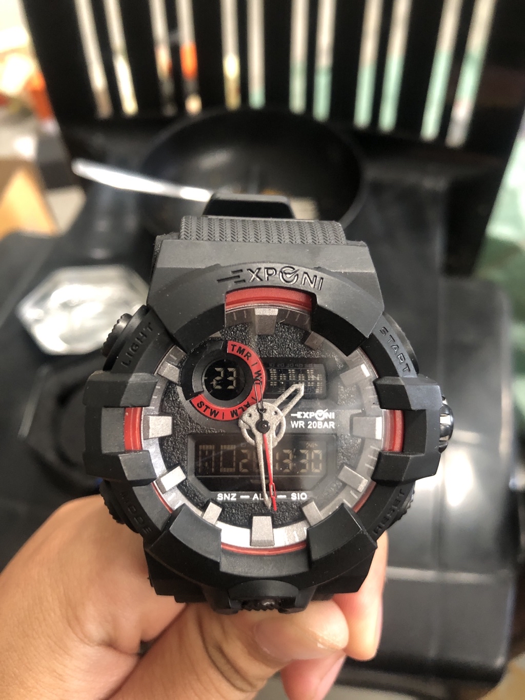 นาฬิกาแบรนด์ Exponi Watch แบรนด์แท้ 100% หน้าจอแสดงสองระบบ สินค้ากันน้ำ ...