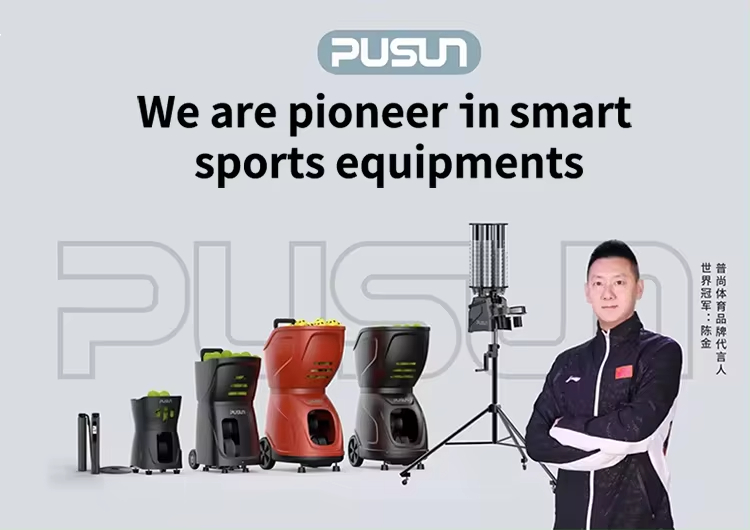 【สต๊อกไทย】PUSUN Tennis Ball Machine for Training Practice with APP ...