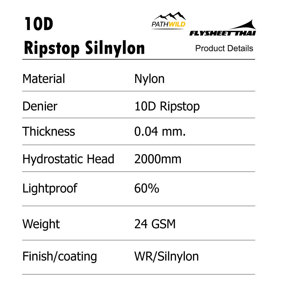 Flysheet Thai 10d Ripstop Silnylon 3.6x3 tarp hammock Double Silicone ...