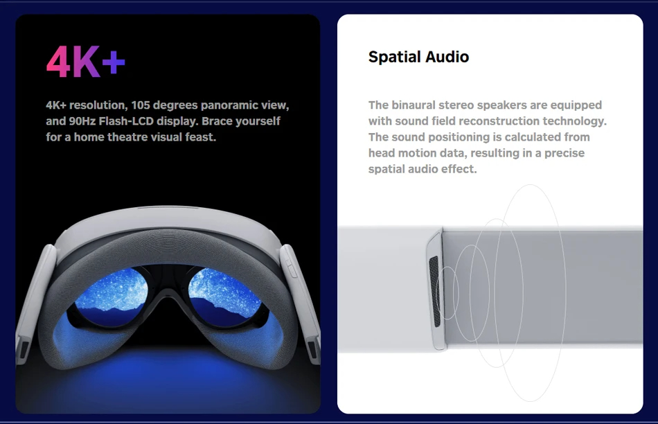 【New Arrival】 Pico 4 PRO VR All-in-One Virtual Reality 3D สมาร์ท 4K ...
