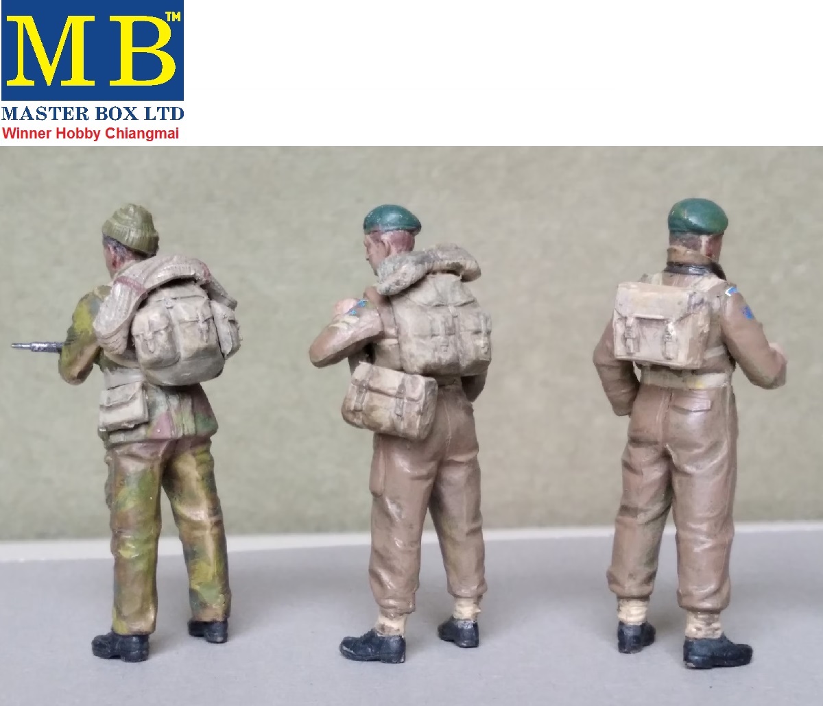 Masterbox 3512 British Troops Caen 1944 1:35 Plastic Kit Maquette