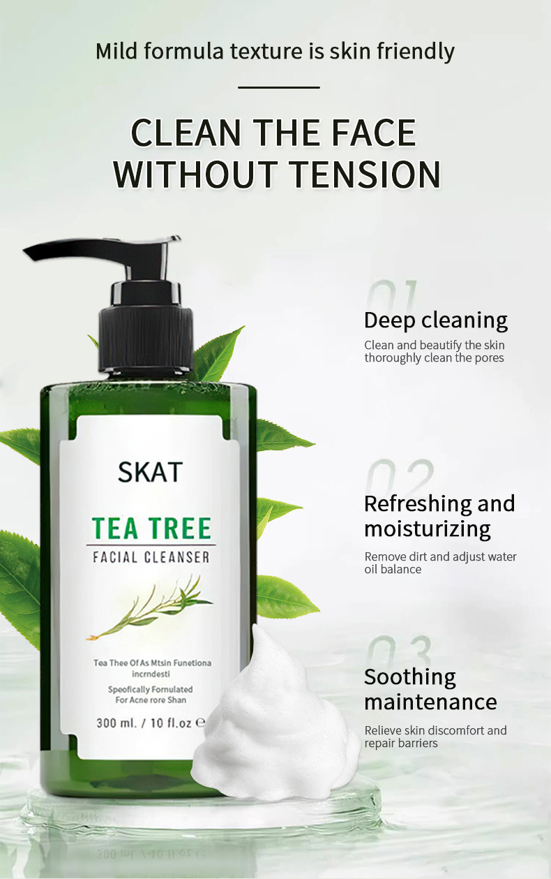 สุดคุ้ม! SKAT Tea Tree Facial Cleanser, ให้ความชุ่มชื้น, ให้ความชุ่ม ...