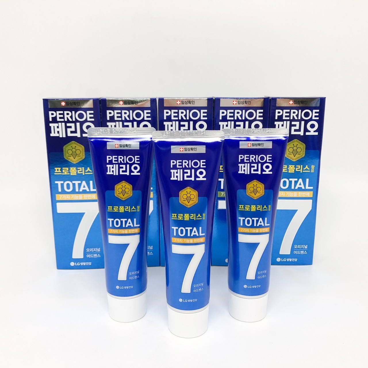 ยาสีฟันเกาหลี LG Perioe Total 7 Toothpaste 120g ขจัดคราบหินปูนและฟอกฟัน ...