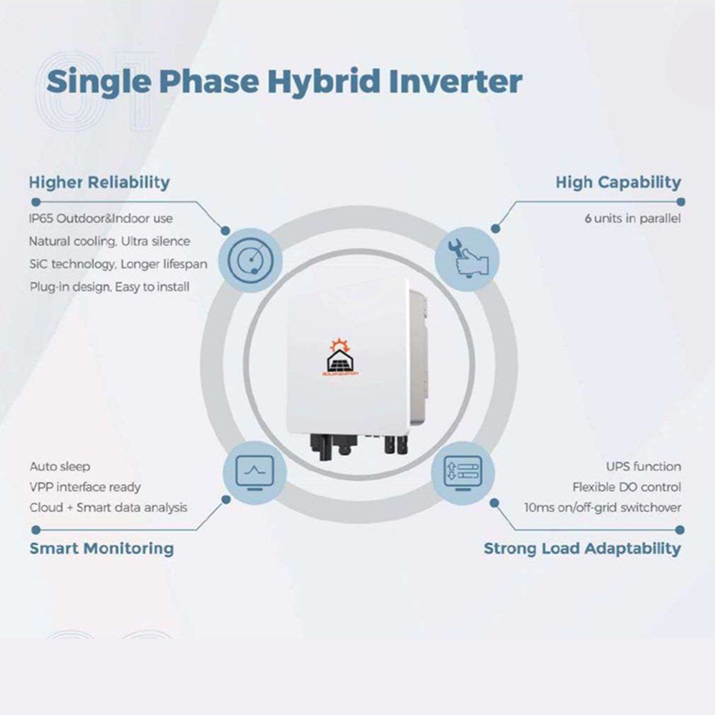 INVERTER HYBRID SOLAR ENERGY SUNLIGHT-6000S LOW-VOLTAGE 6KW อินเวอร์เต ...