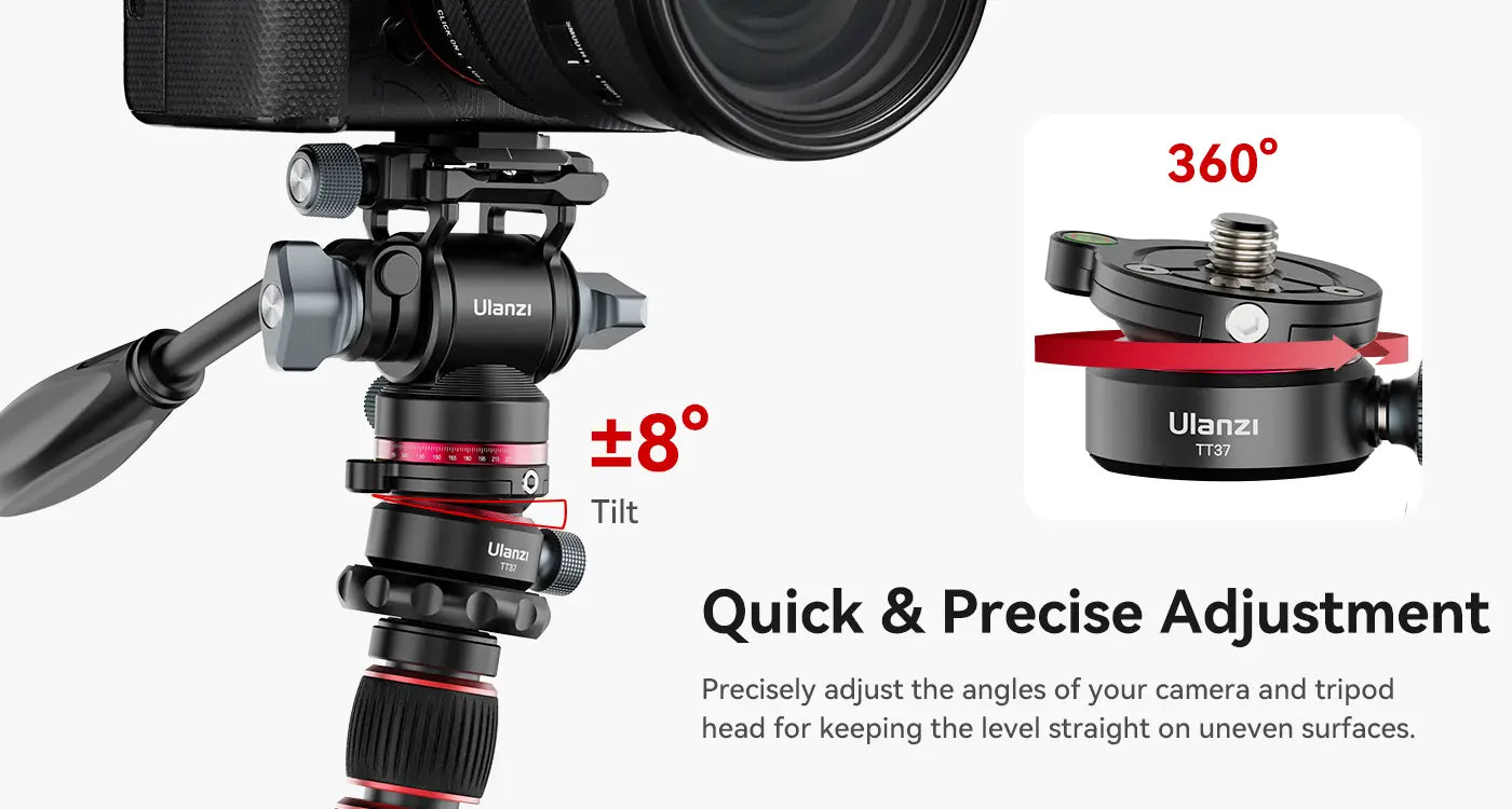 Ulanzi TT37 Mini Leveling Base for Tripod Head ฐานปรับระดับ Fluid Head ...