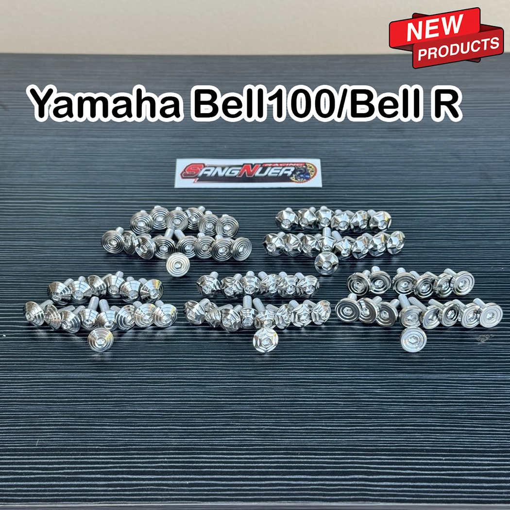 น็อตชุดสี ยามาฮ่า เบล100/เบลR ชิ้นงานเลสแท้15ตัว | Shopee Thailand