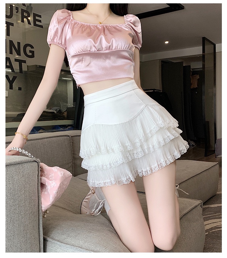 Pure Desire Crop Camisole High - Waist Skirt Set