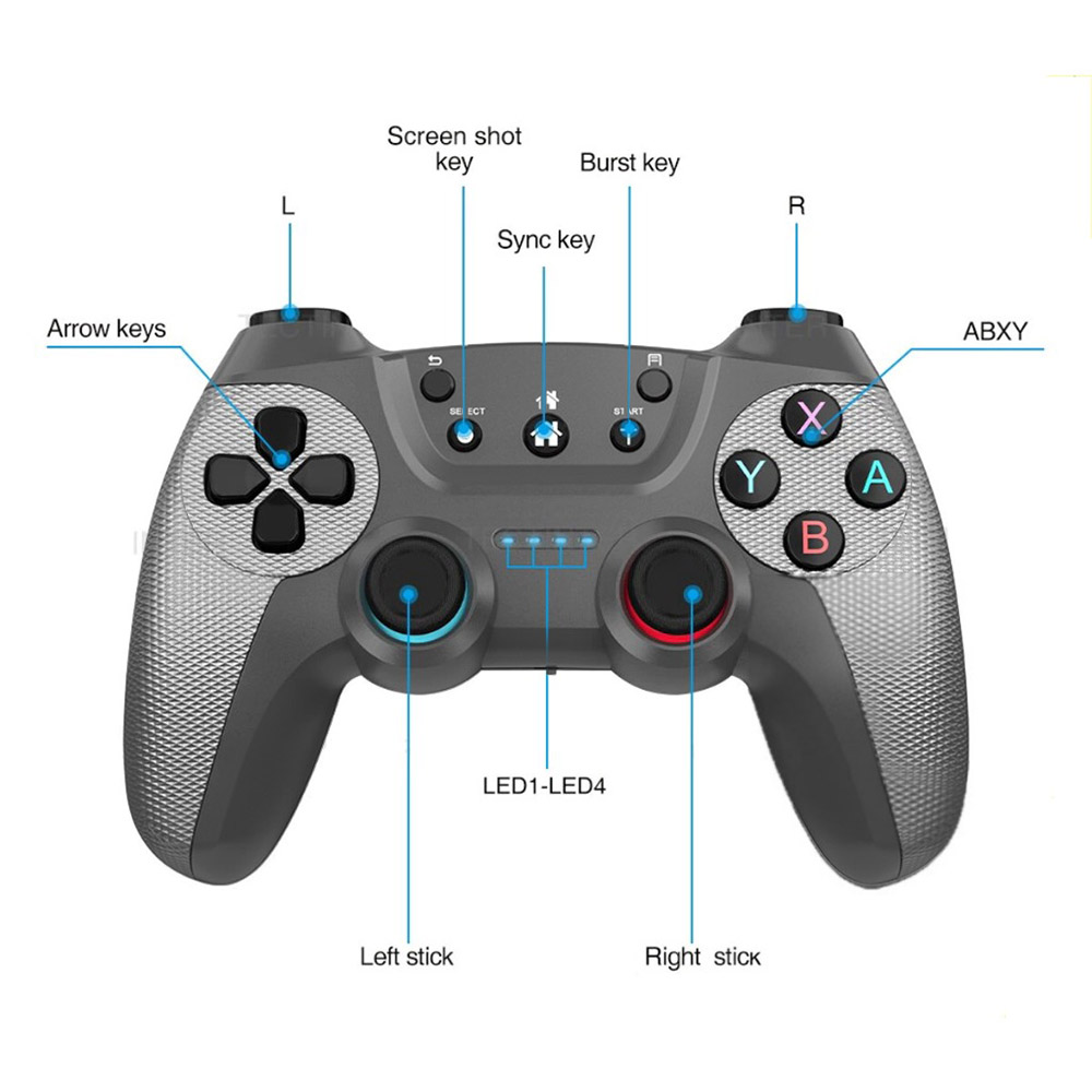 ของขวัญฟรีจาก Otg 2.4G จอยเกมไร้สาย Wireless Gaming Controller Gamepad ...
