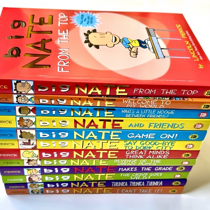 Big Nate Comics 12 Book Set，No Box จำนวน 12 เล่ม ภาพสี หนังสือภาษา ...