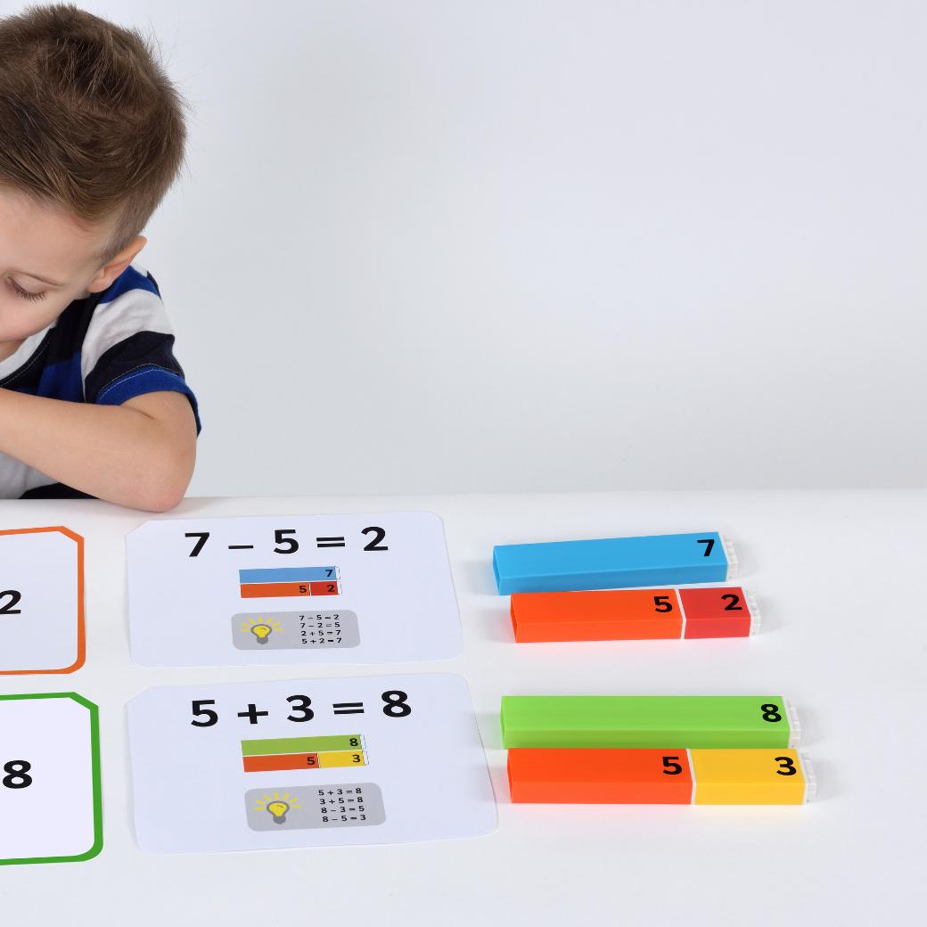[อายุ 5 +] Connecting Number Rods Addition & Subtraction 1-20 Cards ...