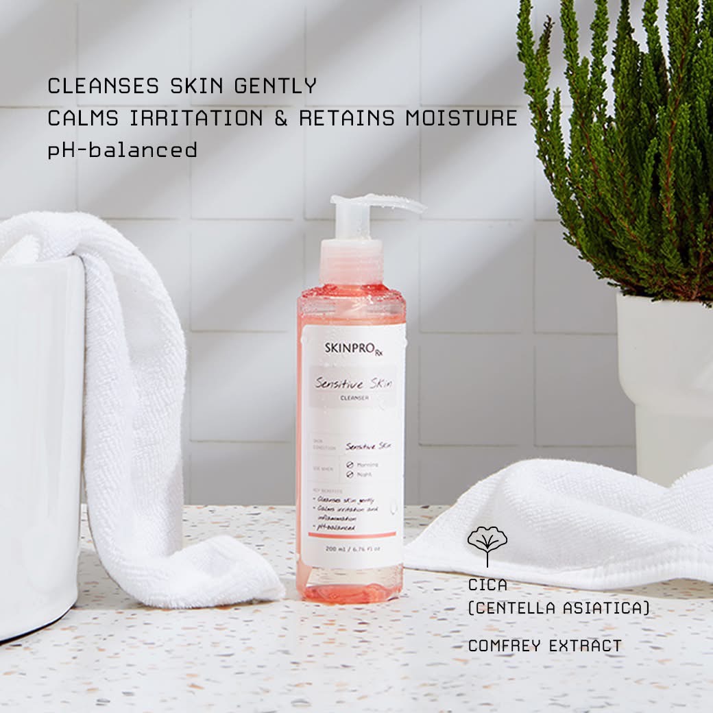 SKINPRO Rx Sensitive Skin Cleanser 200ml คลีนเซอร์เพื่อผิวแพ้ง่าย เติม ...
