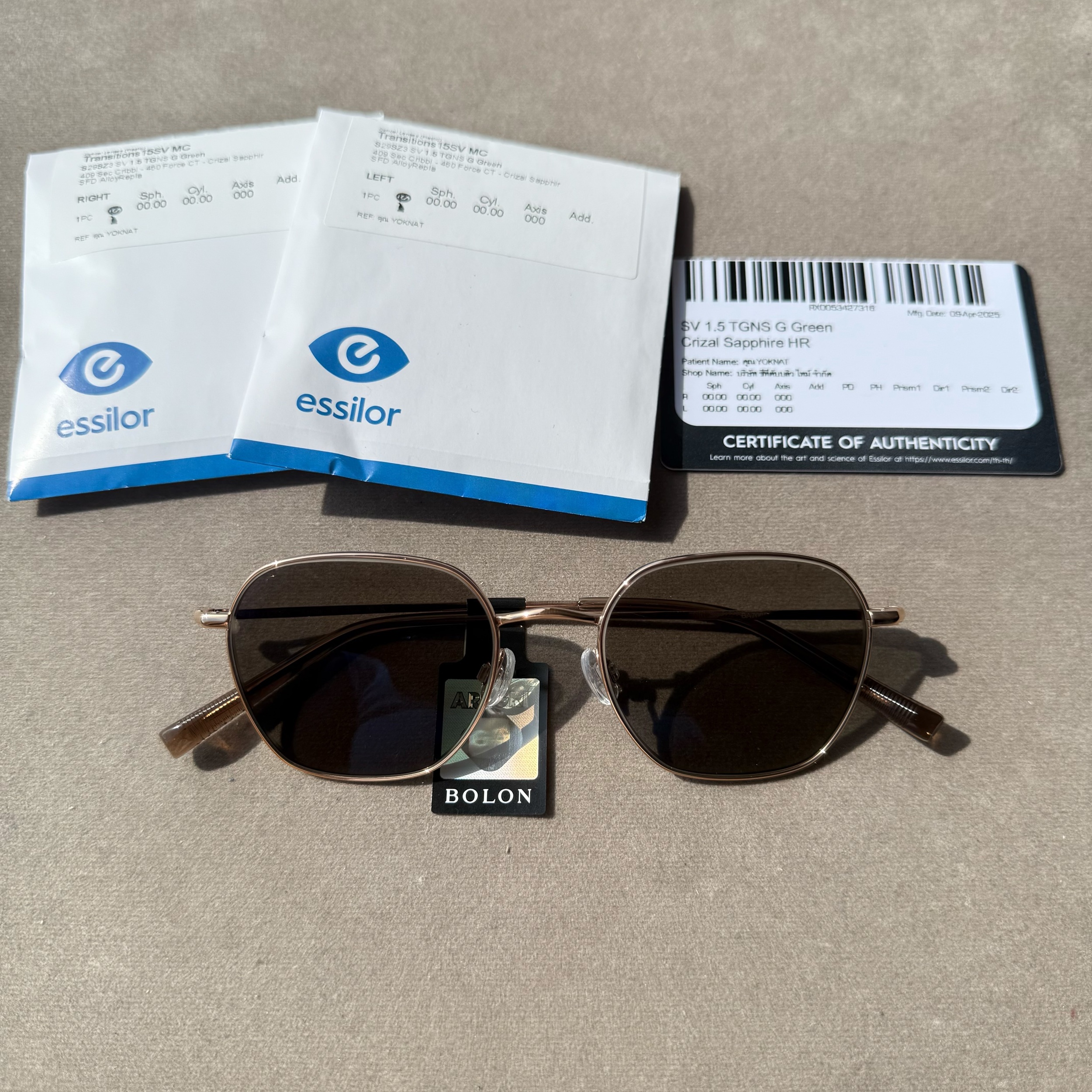 Lab RX Essilor Index 1.67 / 1.74 (สั่งผลิตเลนส์ 3 - 5 วันทำการ) ของแท้ ...