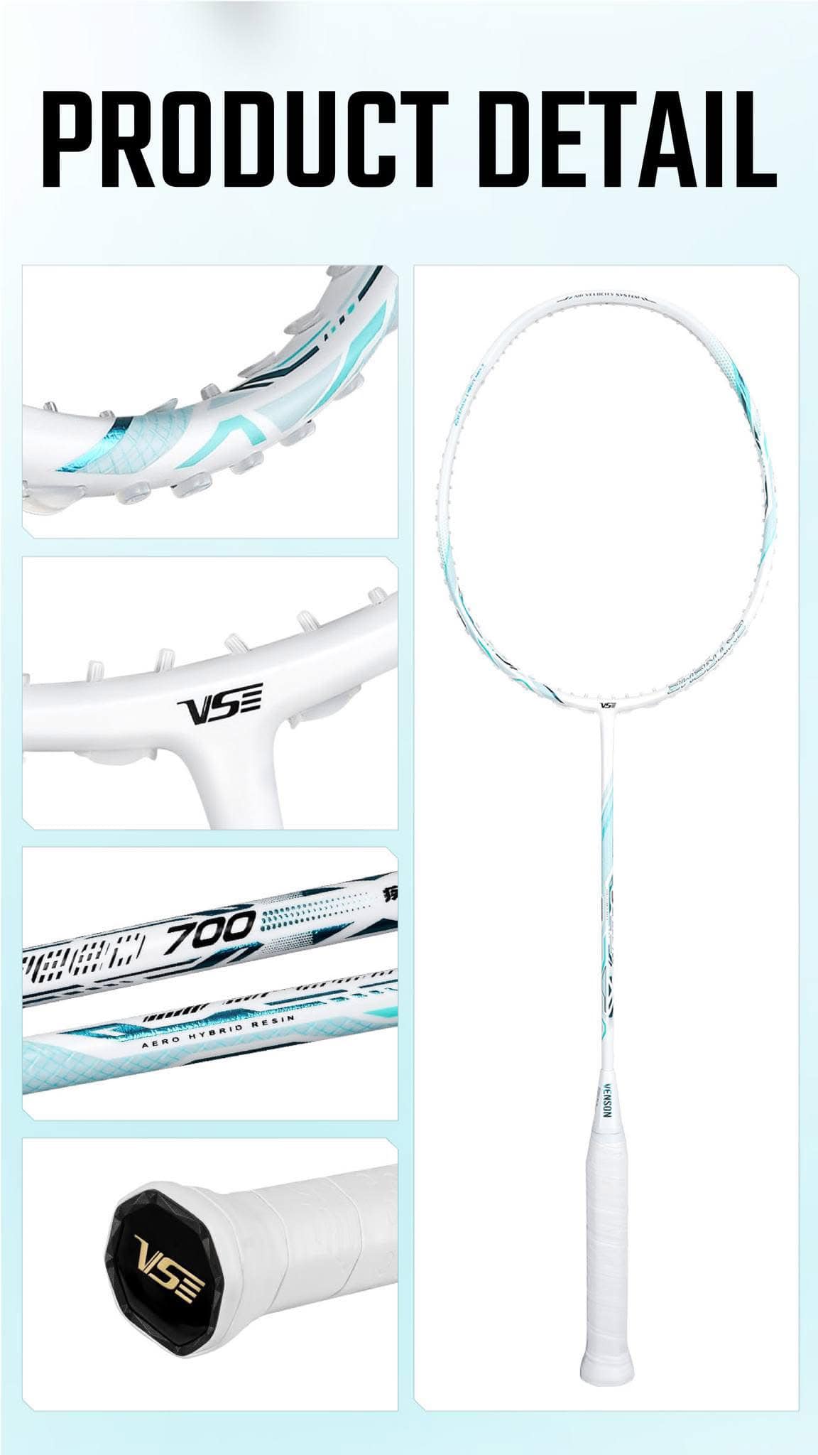 VS รุ่น J SPEED 700 ไม้แบดมินตัน แถมเอ็น+กริป+ถุงผ้า+ ประกันศูนย์ไทย6 ...