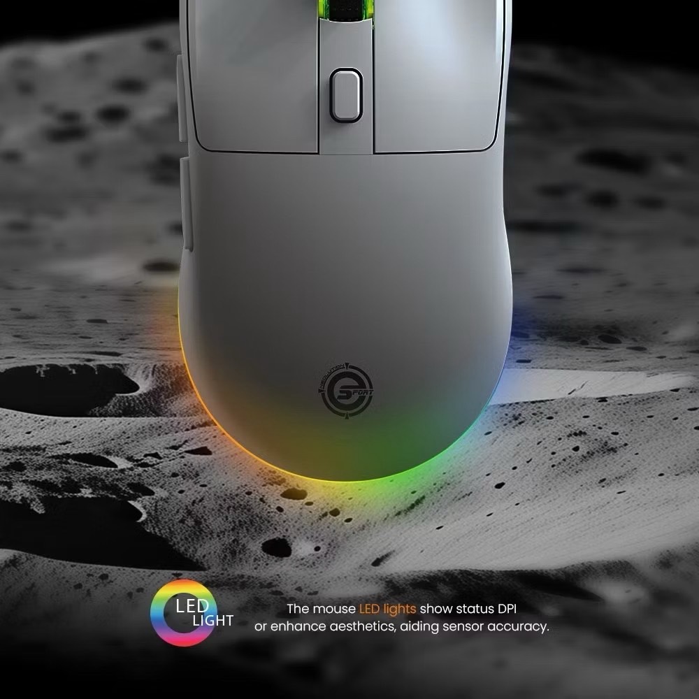 Neolution Sphere เมาส์ไร้สาย มีแท่นชาร์จ RGB 2.4Ghz/Bluetooth Gaming ...