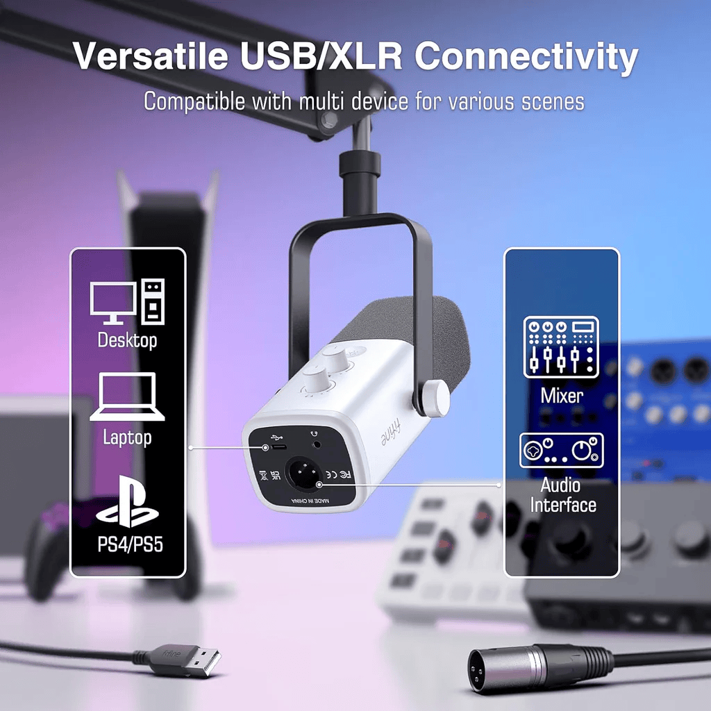[กรุงเทพฯส่งด่วน] FIFINE AM8 USB/XLR DYNAMIC MICROPHONE พร้อมไฟ RGB ...