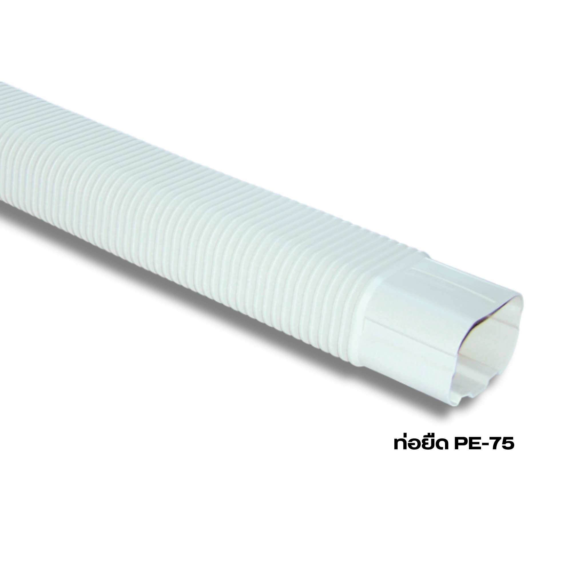 POLYDUCT รางครอบท่อแอร์ รางแอร์ ท่อครอบแอร์ อุปกรณ์รางครอบท่อแอร์ สีขาว ...