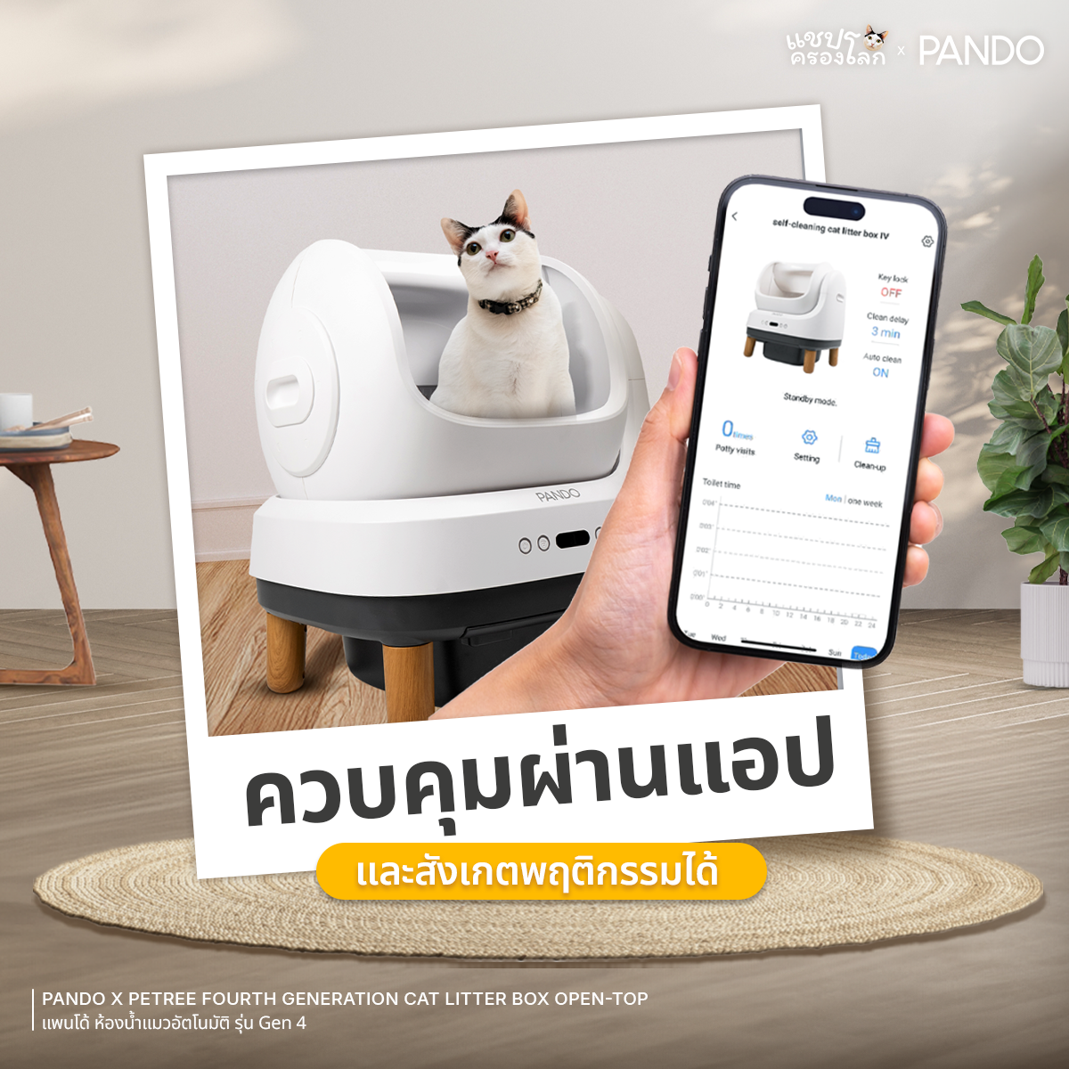 [ Special ] PANDO Four Generation Cat Litter Box Open-top ห้องน้ำแมว ...