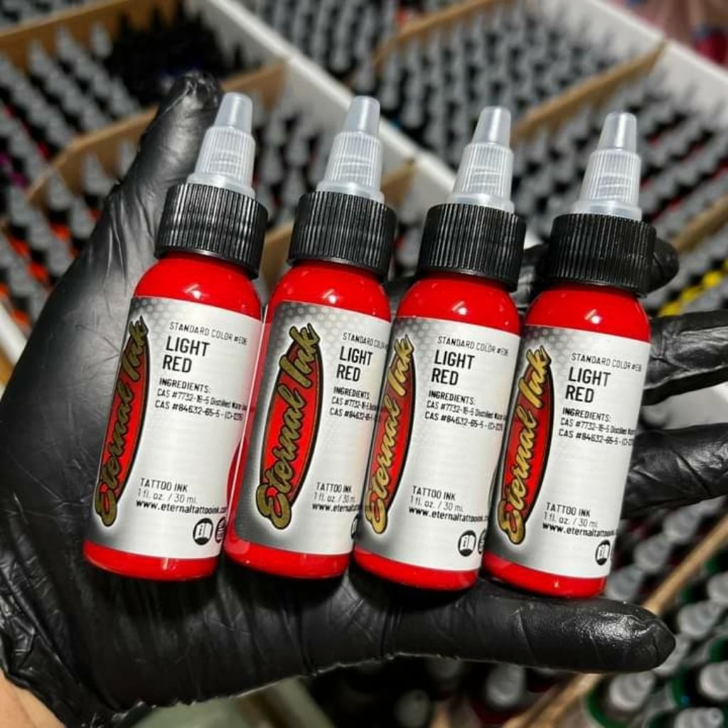 หมึกสักลาย eternal ink USA 🇺🇲 เฉดสีแดง หมึกสักตัวแท้ 100% รับประกันสี ...