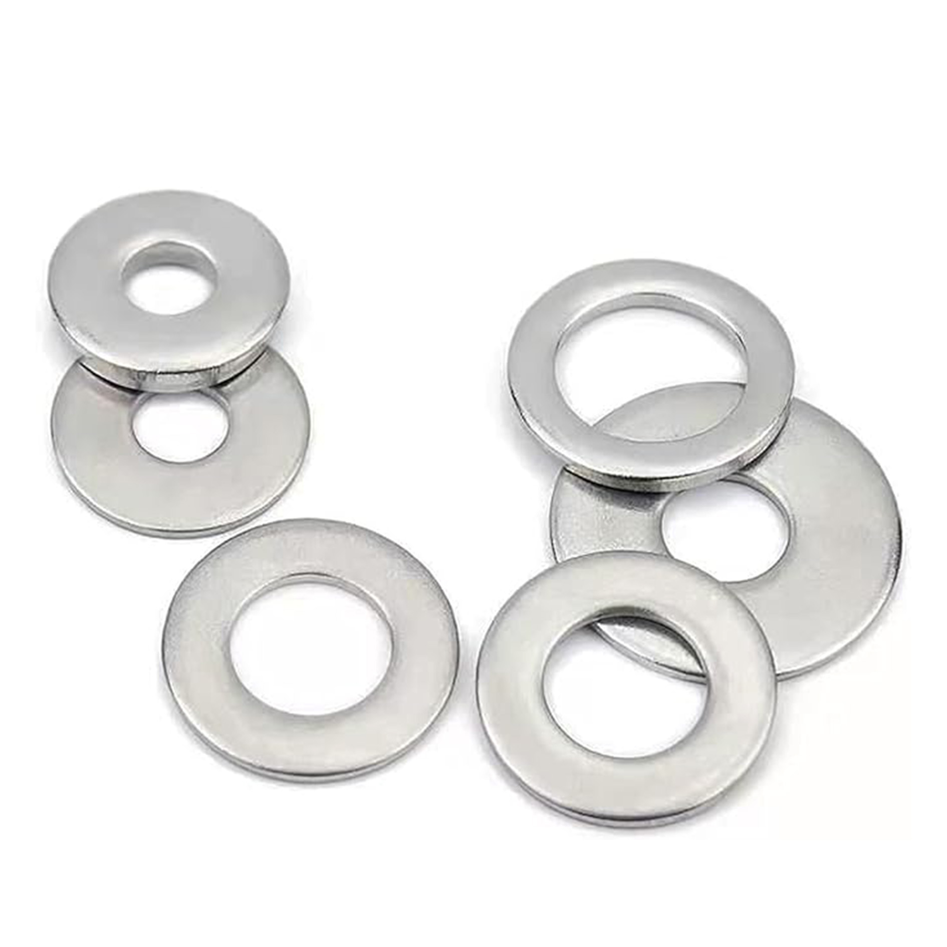 แหวนอีแปะ แหวนรอง สแตนเลส 304 ขนาด M8 Flat Washer Stainless Steel 304 ...