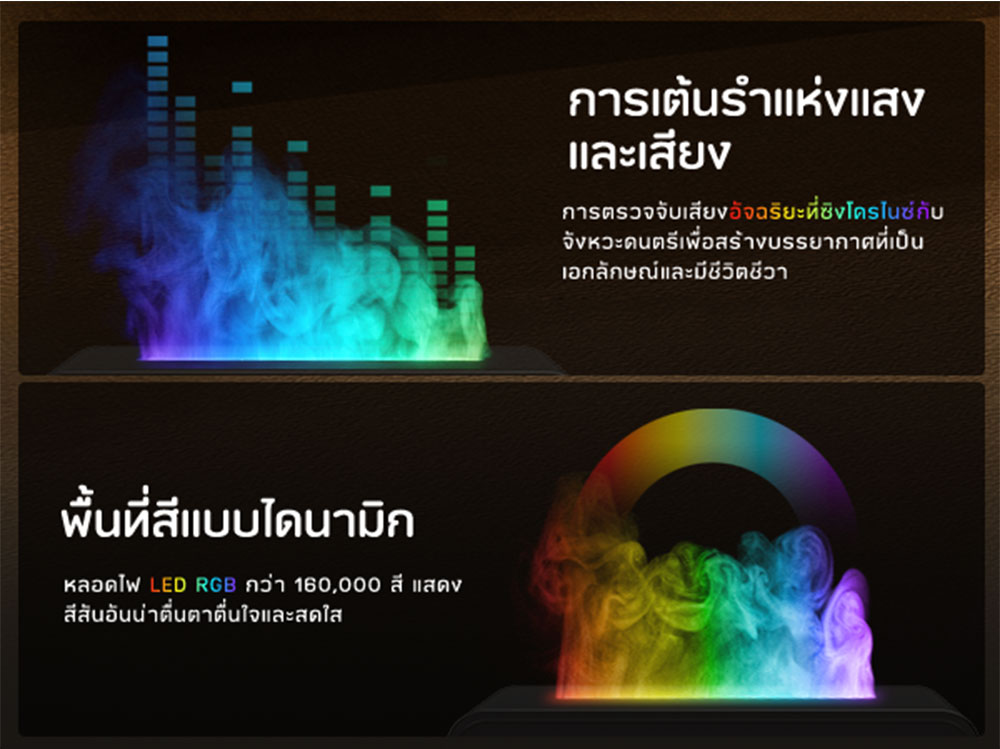 Jeebel เครื่องทําความชื้นอโรมาเธอราพี Type-C ไฟLED ฟอกอากาศ เครื่องพ่น ...
