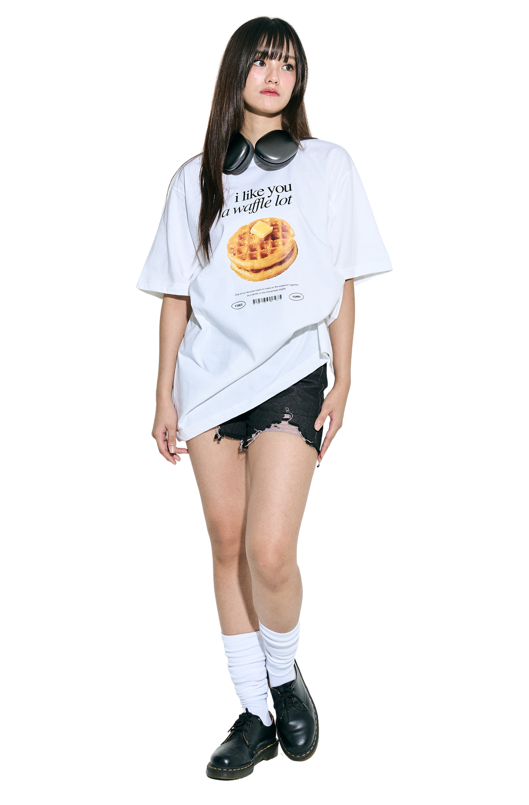 New Vibes.brandd 〰️ I like you a Waffle lot 〰️ Oversized Tee cotton100 ...
