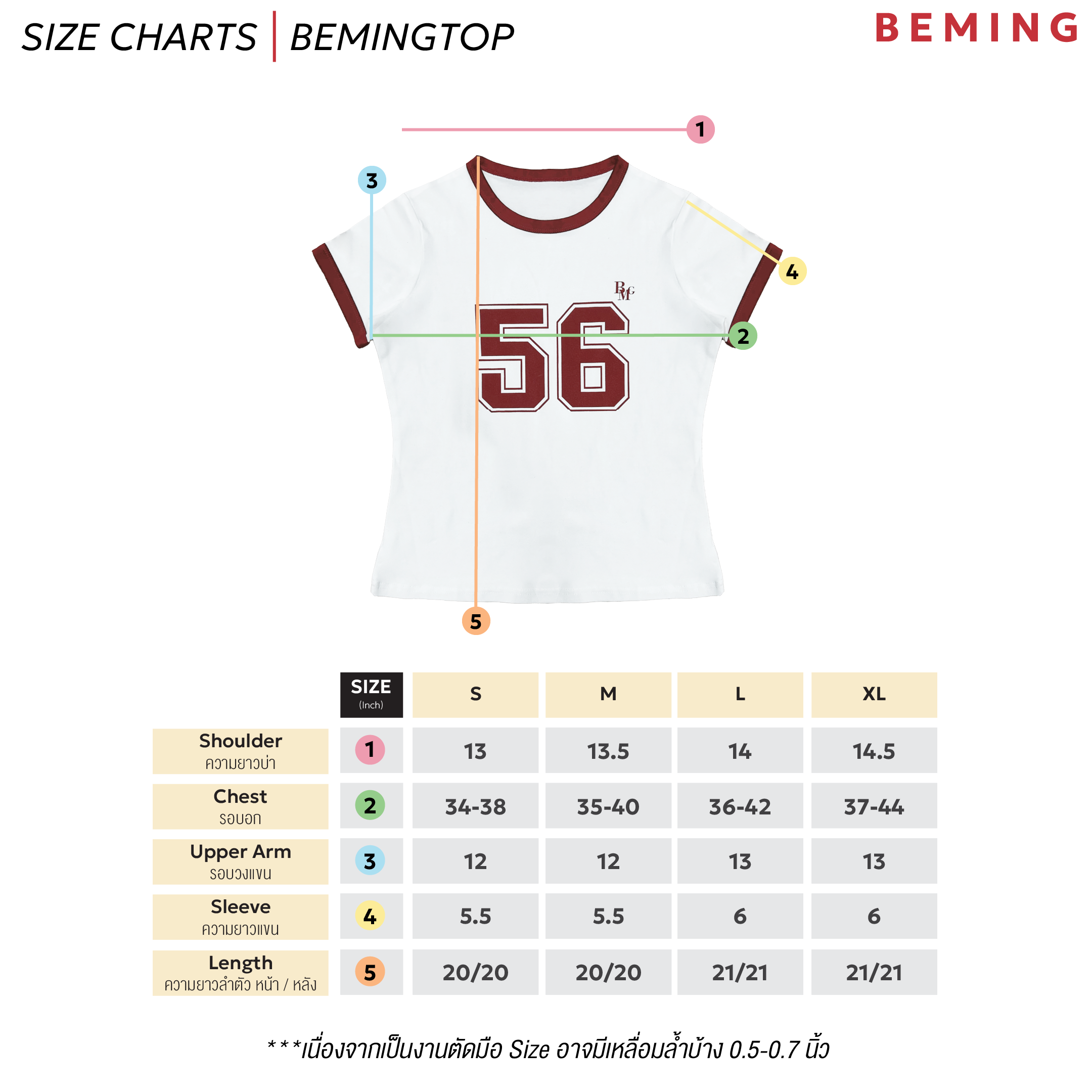 Bemingtop866(S-XL)-56Sporty Top เสื้อสไตล์สปอร์ตสุดชิค หมายเลข 56 ให้ ...