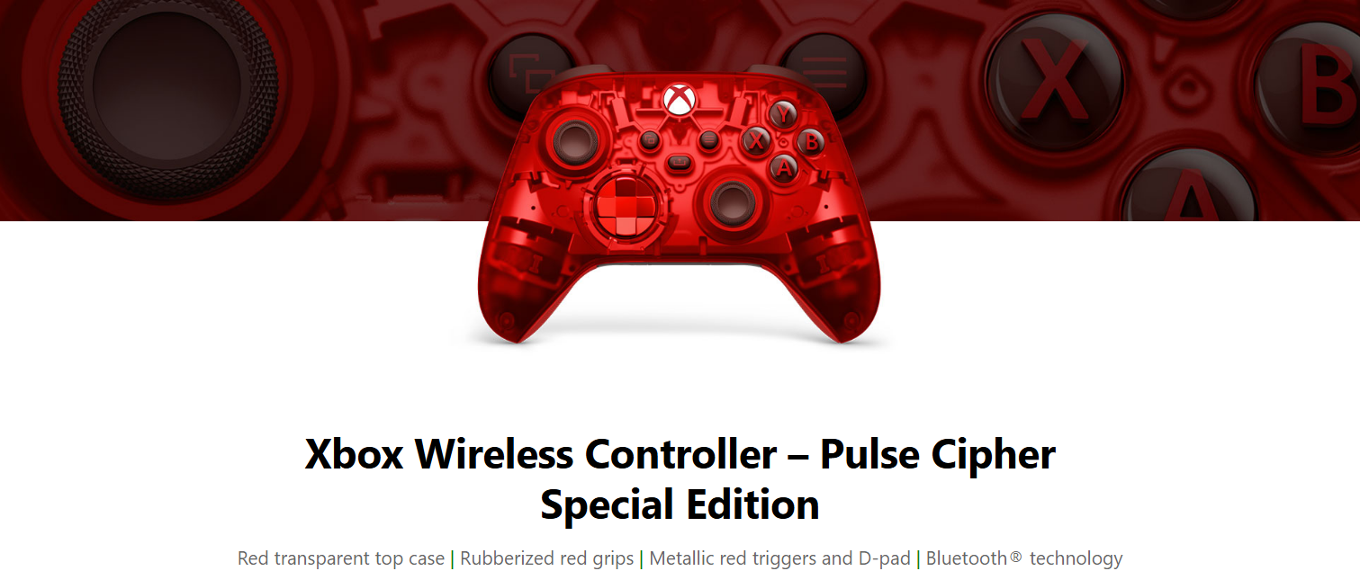 XBOX Wireless Controller Pulse Cipher Special Edition