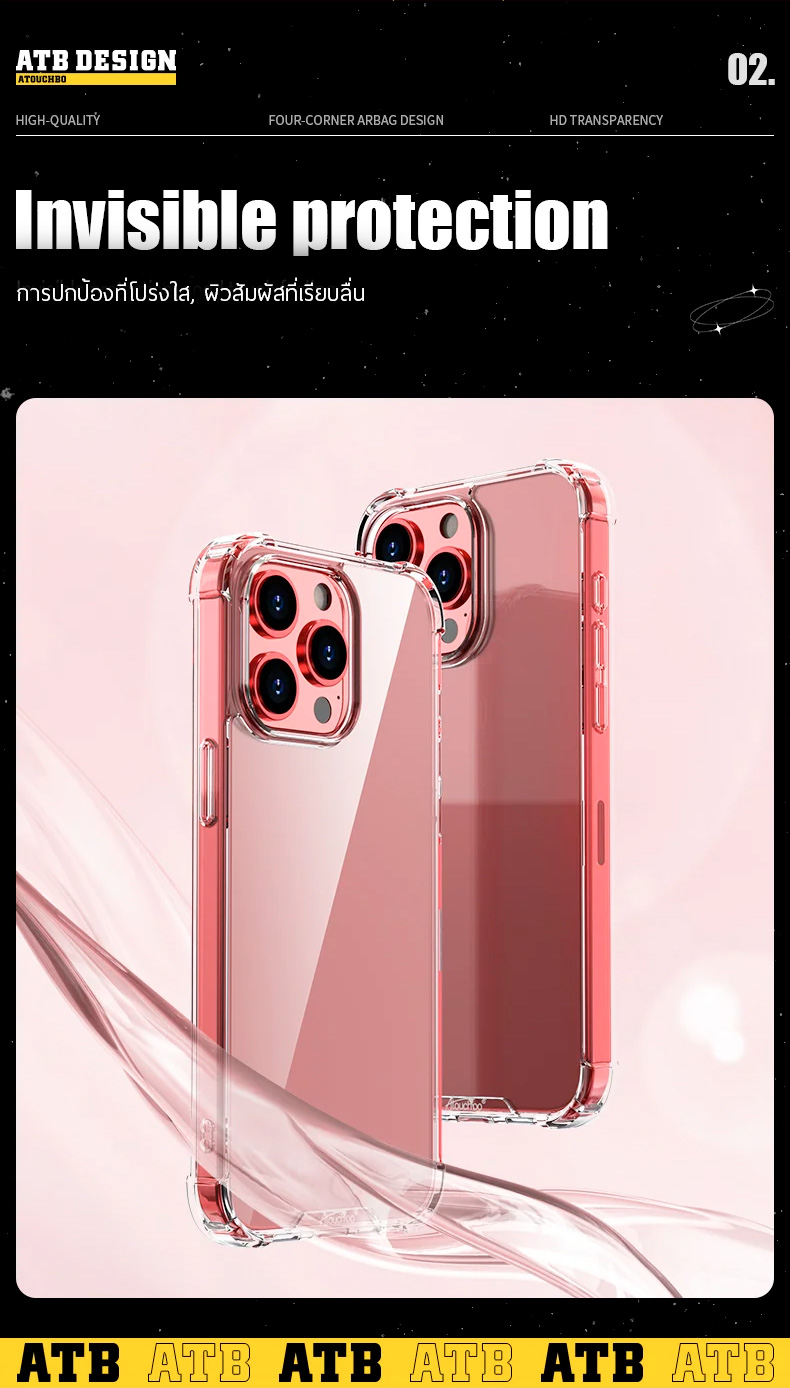 เคสคิงคองแท้ ATB Design - Anti-Burst Case เคสใสกันกระแทก 0.10 มม. ...