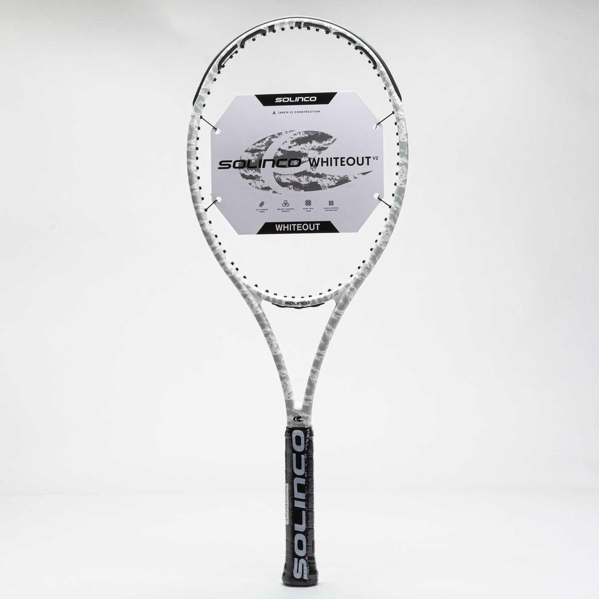Solinco ไม้เทนนิส (ไม้เปล่า) Whiteout V2 305 Tennis Racket G2 | White ...