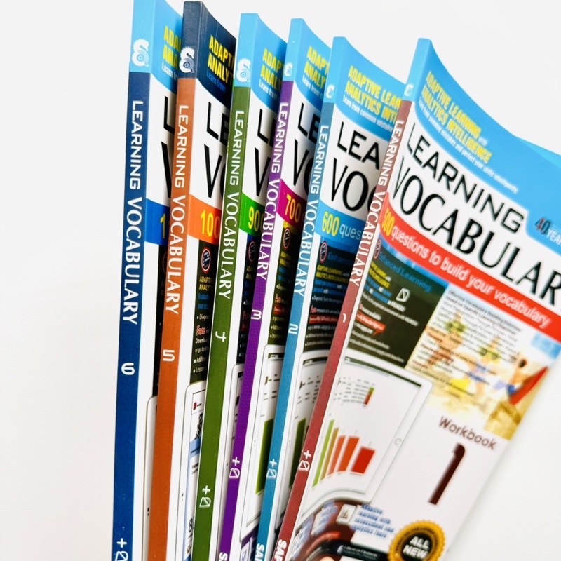 Singapore Learning English Vocabulary Workbook (6 BOOKS SET,Grade1-6 ...