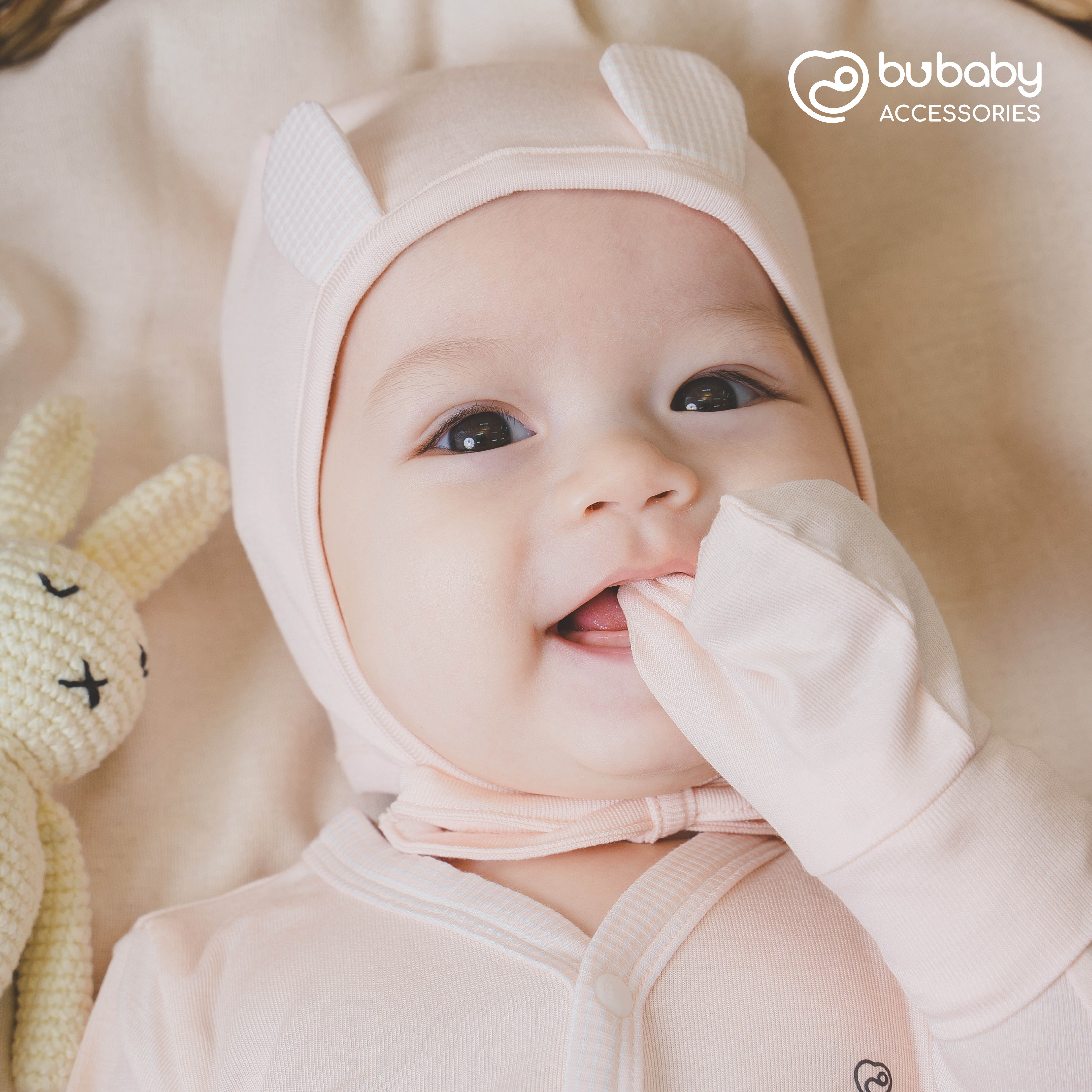 Bubaby เซ็ตถุงมือและรองเท้า ผ้าใยไผ่ นุ่มมาก ใส่สบาย ฟรีไซส์ / Bambus ...