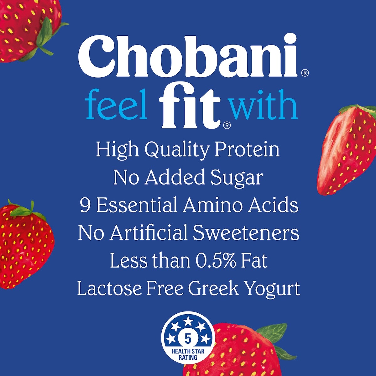 Chobani Fit Greek Yogurt Strawberry 160g กรีก โยเกิร์ต รสสตอเบอร์รี ...