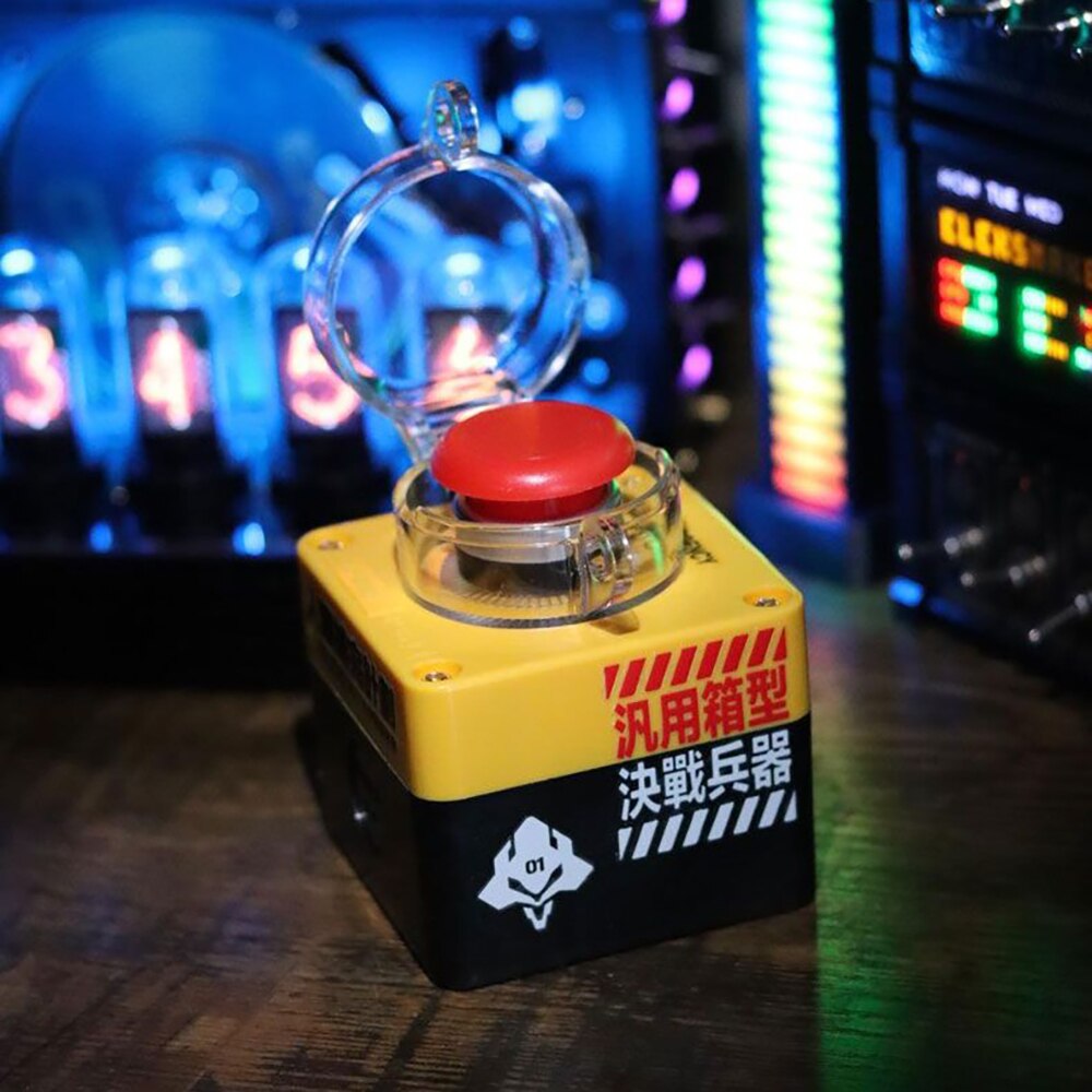 ปุ่ม เปิด-ปิด ต่อพีซี PC Switch DIY Nuclear Bomb Button Style Push ...