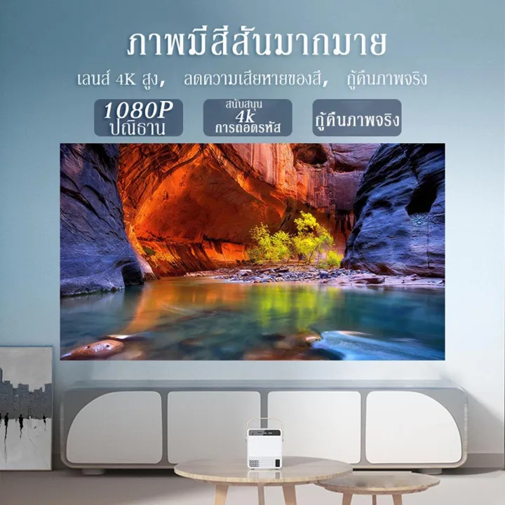 โปรเจคเตอร์มินิ projector CY303 PRO โปรเจคเตอร์ดูหนัง WiFi 1920*1080P ...