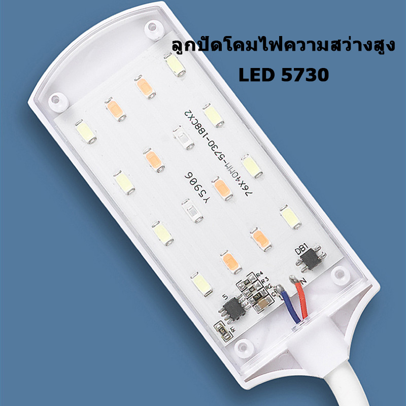 KITH โคมไฟ 12W สามารถปรับได้ 360° โคมไฟตู้ปลา LED RGB โคมคลิป กันน้ำ ...