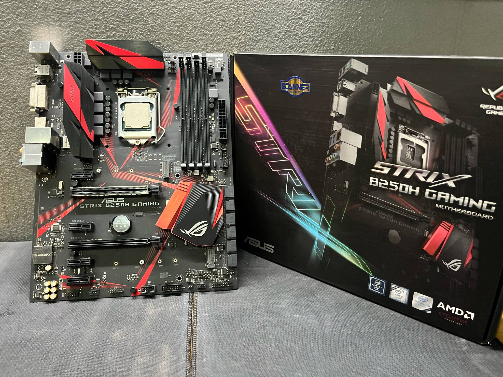 เมนบอร์ด ASUS Strix B250H GAMING เจน6-7 มีฝาหลัง ราคาถูก Shopee