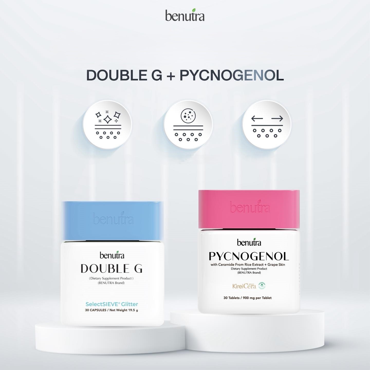 Benutra (บีนูทร่า) Tetra SOD เตตระ Pycnogenol พิกโนจีนอล Double G ...