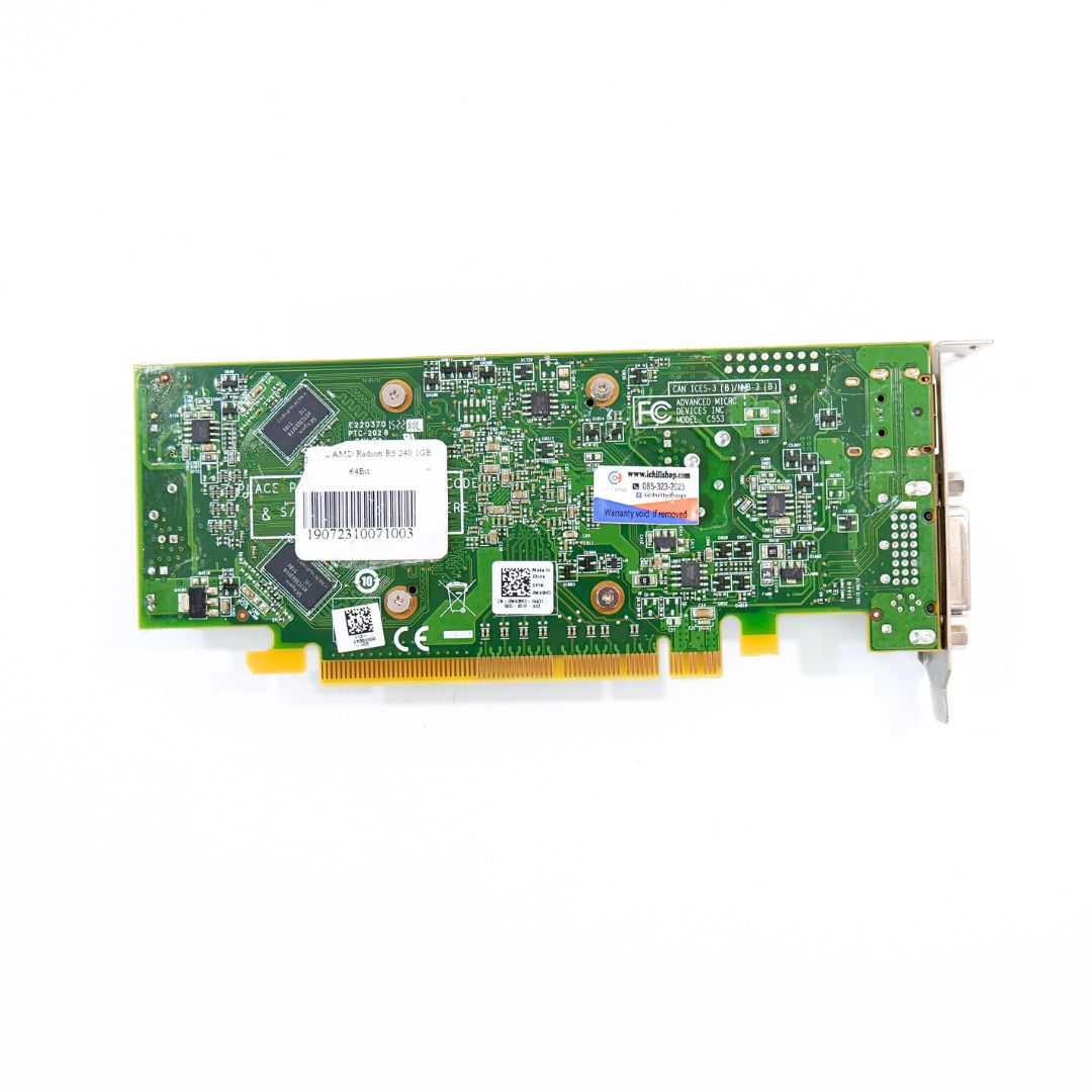 การ์ดจอ (VGA) DELL R5 240 1GB 1F DDR3 OEM P16049 | Shopee Thailand