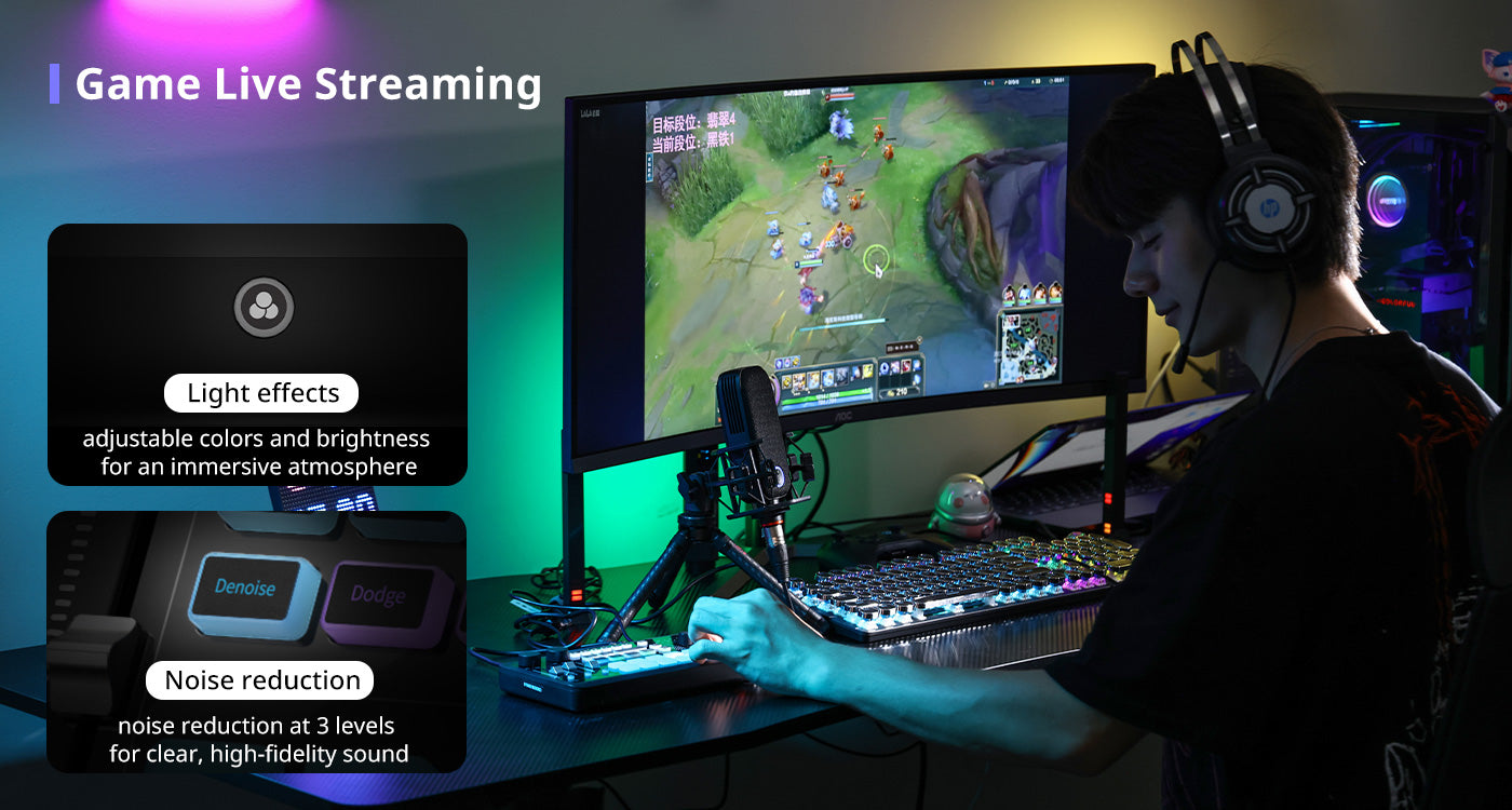 Ulanzi AX01 All-in-one Audio Mixer มิกเซอร์เสียง นักดนตรี เกมเมอร์ ...