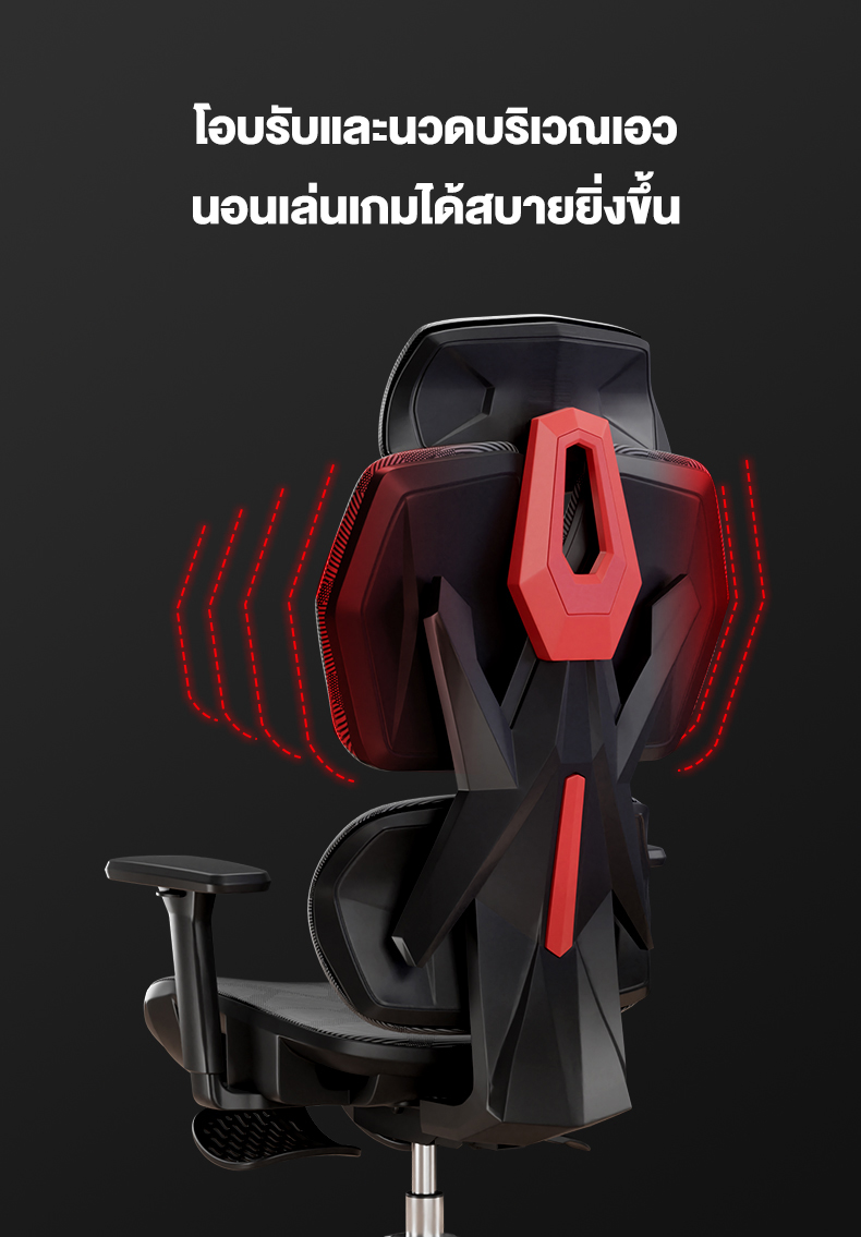 Kris Y08 เก้าอี้เพื่อสุขภาพ E-Sports Ergonomic คุณสมบัติมากมาย สมรรถนะสูง เกรดคุณภาพ เก้าอี้ตามหลักสรีรศาสตร์ รับประกัน 3 ปี อะไหล่ทดแทนฟรี