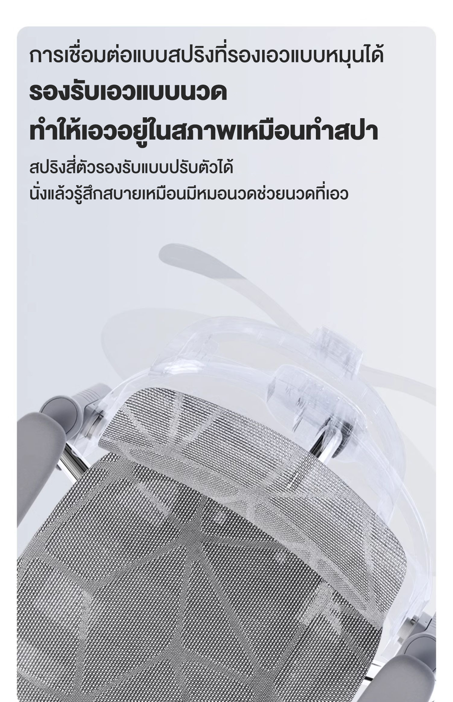 Kris E05 เก้าอี้เพื่อสุขภาพ เก้าอี้สีเทา ดีไซน์ตามหลักสรีรศาสตร์ Ergonomic ระบายอากาศดีเยี่ยม Ergonomic