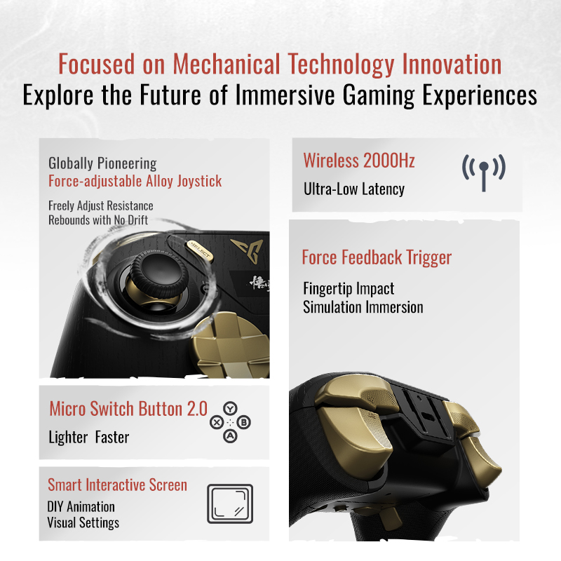 FLYDIGI Apex 4 Black Myth : Wukong  Multi-Platform Controller PC / Windows, Nintendo Switch, Android, iOS(MFi)