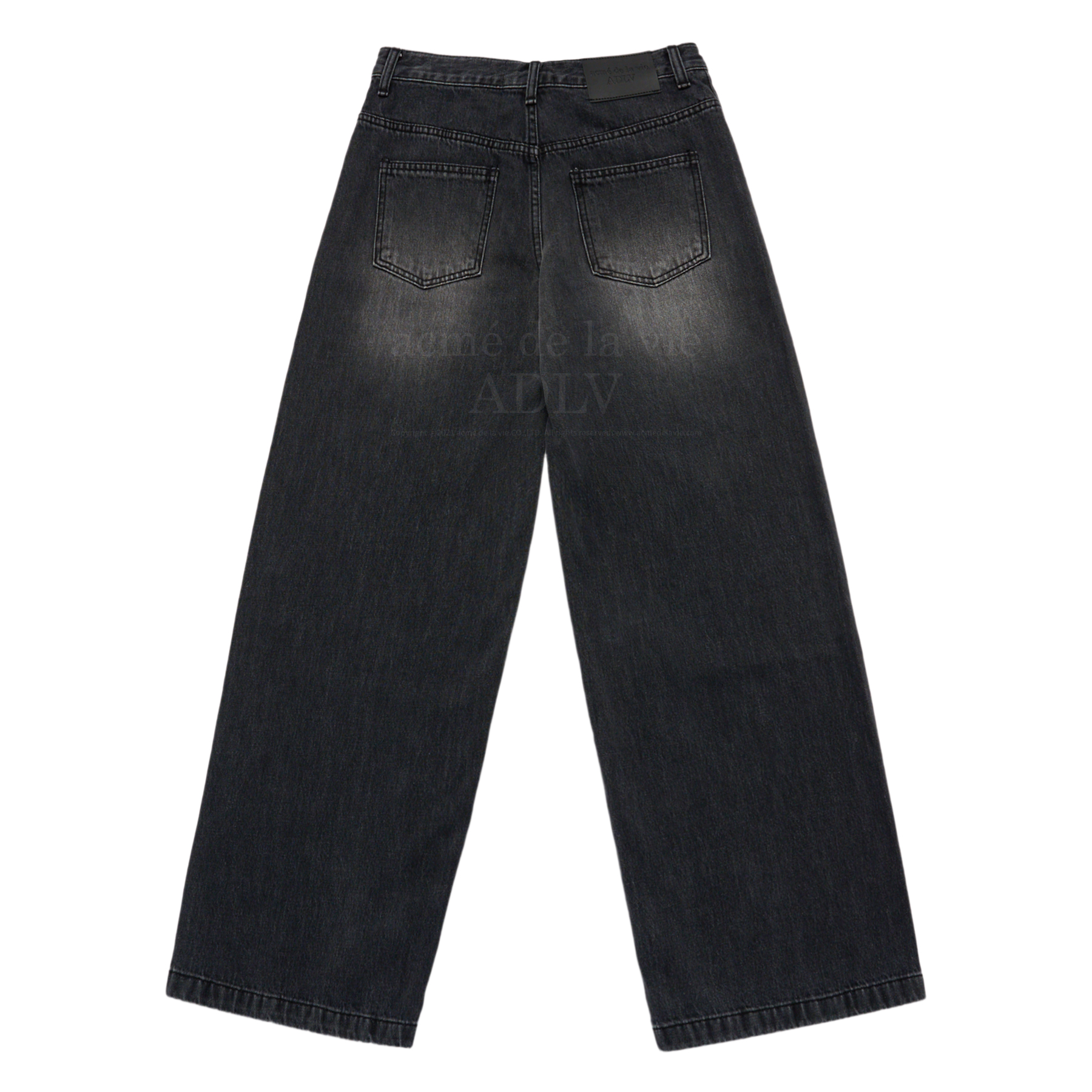 【acme'de la vie】☆YELLOW BRUSH WASHING WIDE DENIM PANT.S acme'de la vie】☆YELLOW BRUSH WASHING WIDE DENIM PANT.S