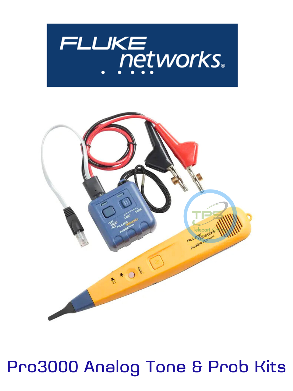 Fluke Networks Pro3000 Tongenerator – Kabelortung & Durchgangsprüfung Für Inaktive Netze, Inkl. ABN-Clips & RJ11-Stecker