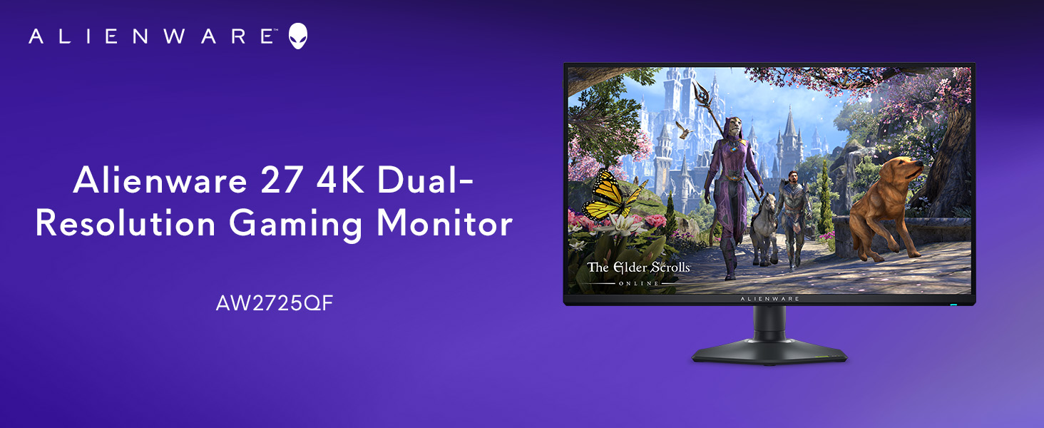 Alienware AW2725QF 27" 4K 180Hz Gaming Monitor, FHD 360Hz, Fast IPS, 0 ...