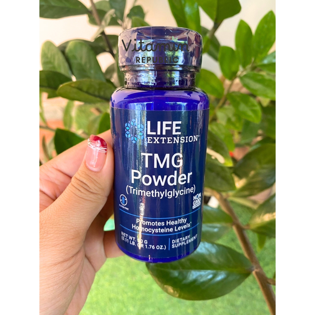TMG Powder (500 mg/50 กรัม) by Life Extension ทีเอ็มจีผง, สารสกัดหัวบีท ...